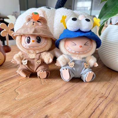 Apenas Roupas Peluches Acessórios de Vestuário Bonecas LABUBU Fivelas de Madeira Macacão