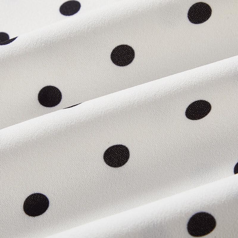 Xiangying Retro Polka Dot Sling Midi Dress