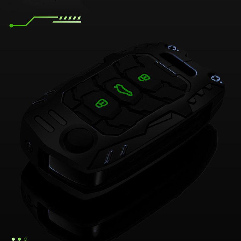3 Buttons New Car Key Case Skin Protect Ccover For Wuling Hongguang Baojun 630 730 560 310 Flip Remote Keychain Accessories
