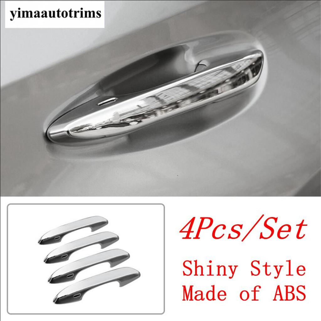 ABS Chrome / Carbon Fiber Door Handle Bowl Frame Decoration Cover Trim For Lexus UX 200 250H  - Car Accessories Exterior