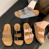 Thick-bottomed Boken slippers women's summer wear 2025 new fairy Mori retro flat sandals