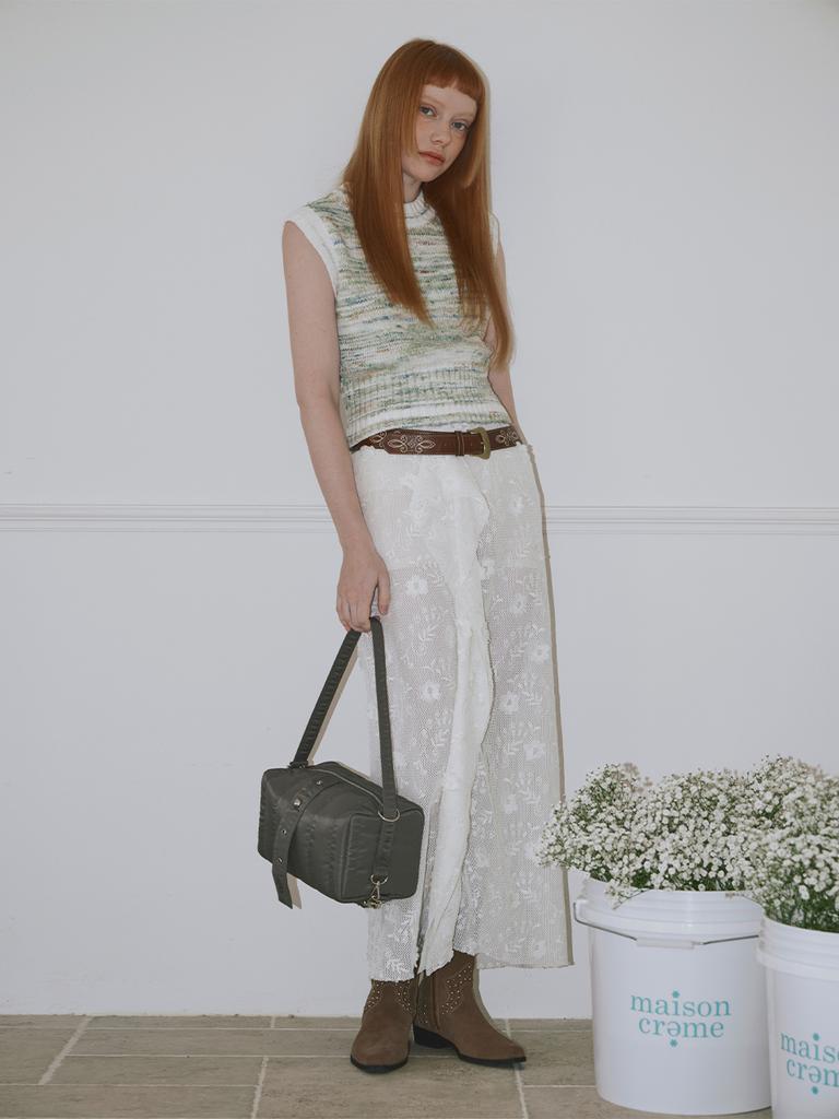 Maison Creme Eternity Box Bag M_Khaki