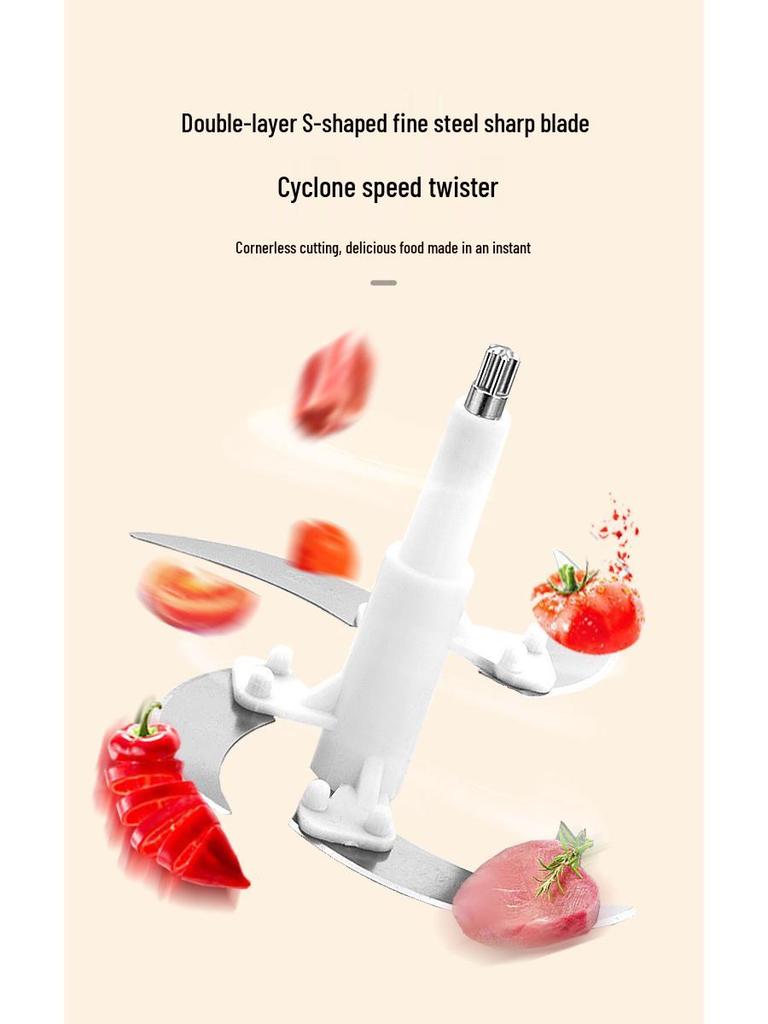 2L Stainless Steel Multi-Functional Meat Grinder & Food Processor