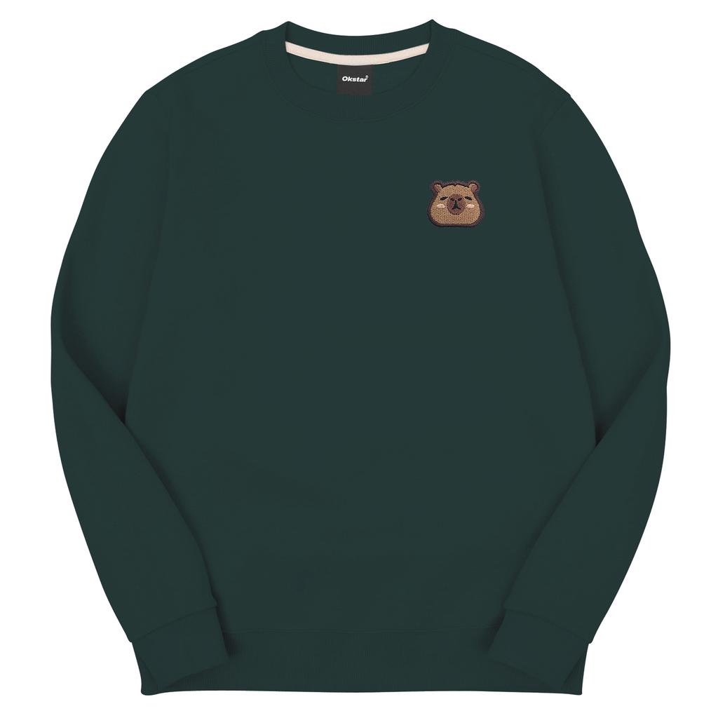 OKSTAR Relax Capybara Embroidered Double-Sided Sweatshirt (Type C)
