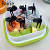 6Pcs Mini Animal Fork Fruit Picks Cute Cartoon Cat Children Fork Bento Lunch Box Decor Accessories Fairie