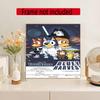 Bluey Customize Your Name Diamond Painting Round Diamond Diy Frameless Holiday Artwork Suitable For Home Office Wall Decoration