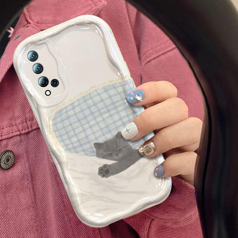 Case For iPhone 17Air 16E 17 16 Pro Max 15 Plus 11 PRO Max Cute Sweet Animals Dog Cat Wave Side Cartoon Soft Silicone Cover