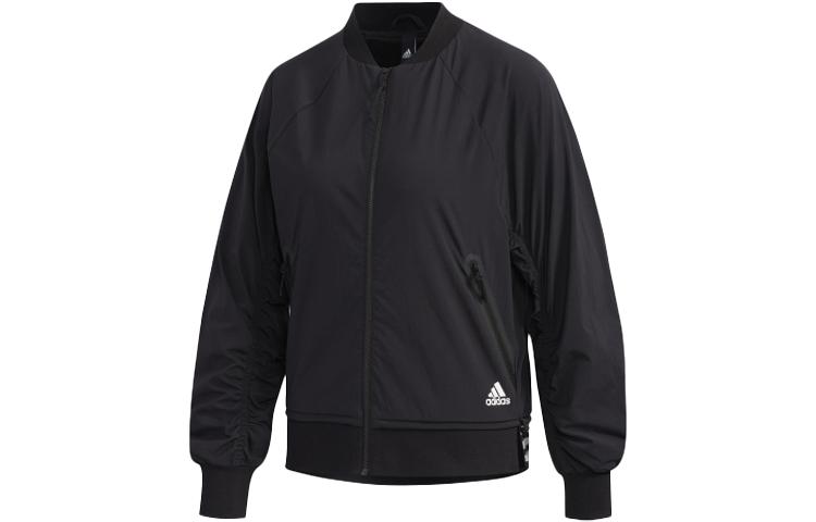 Adidas Jackets Women s Black Baseball Collar Moderate Pilot FU6230 M