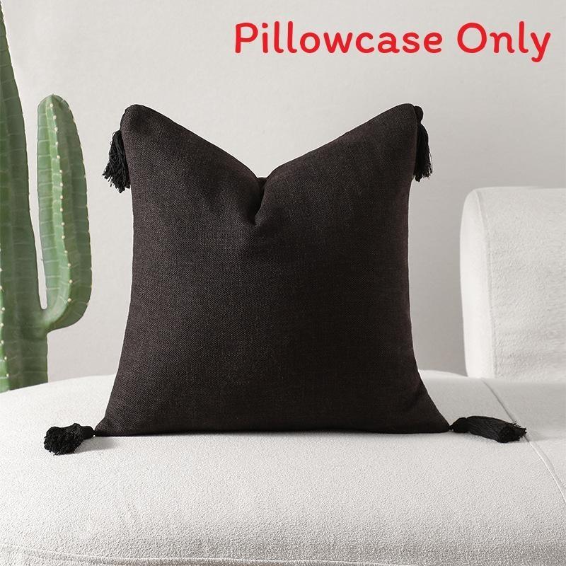Pillowcase Chic Only Black And White Floral Throw Pillow Covers For Living Room Bedroom And
