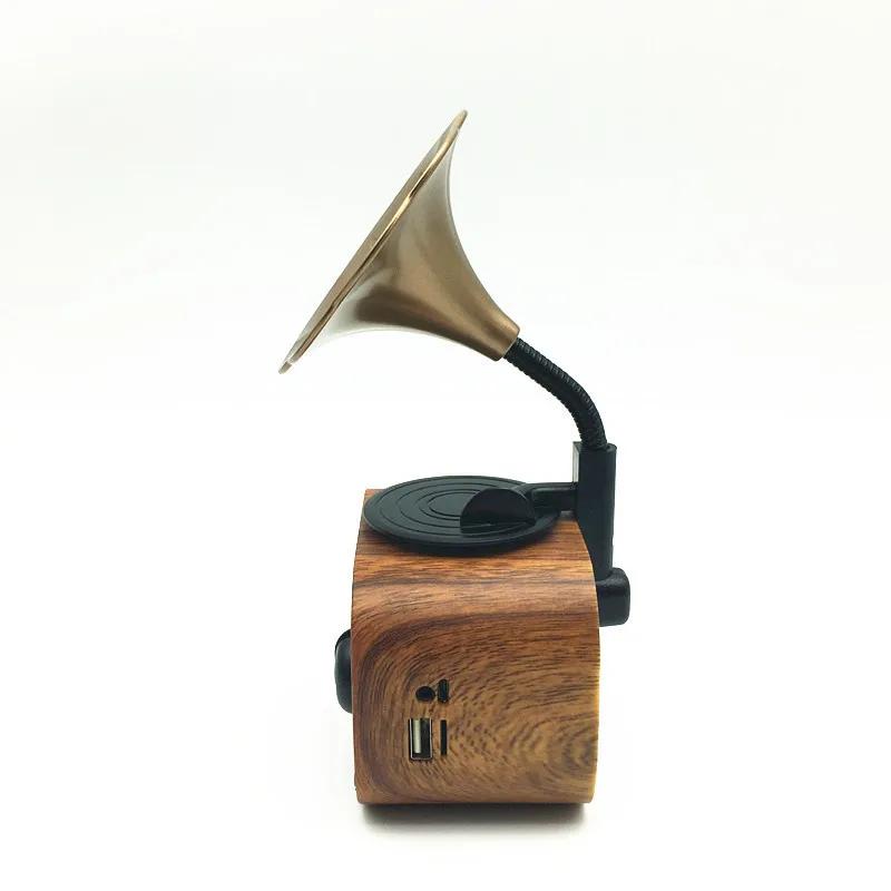DurableCreative Retro Mini Wireless Bluetooth Speaker Indoor Home Portable Card Speaker Radio