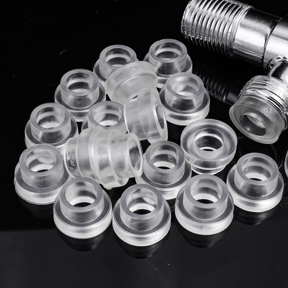 100-20Pcs Transparent Faucet Leak-proof Sealing Gasket Valve Hose Silicone Washer Seal O Ring for Plumbing Plug Prevent Leakage