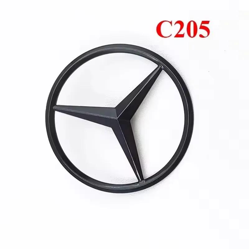 3D ABS Black C43 Logo Letters BITURBO 4MATIC Badge Car For Mercedes Benz Rear Star Sticker BITrunk AMG Emblem AMG W205 W206 C205