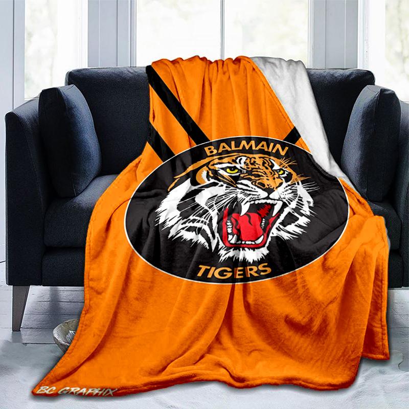 Coperta Wests Tigers Roar Forza E Orgoglio Adatta per Divani, Letti, Uffici E Campeggio - Regalo Perfetto per Halloween Natale