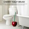Long Handle Bathroom Cleaning Brush Creative Cherry Shaped Toilet Brush Set  for Bathroom Corner Cleaning Toilet Brush