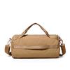Solid Color Cylinder Travel Bag Portable Sports Fitness Bag Crossbody Bag