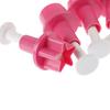 5Pcs Plastic Cookie Cutter Cake Mold Star Button Plum Heart Biscuit Sugarcraft