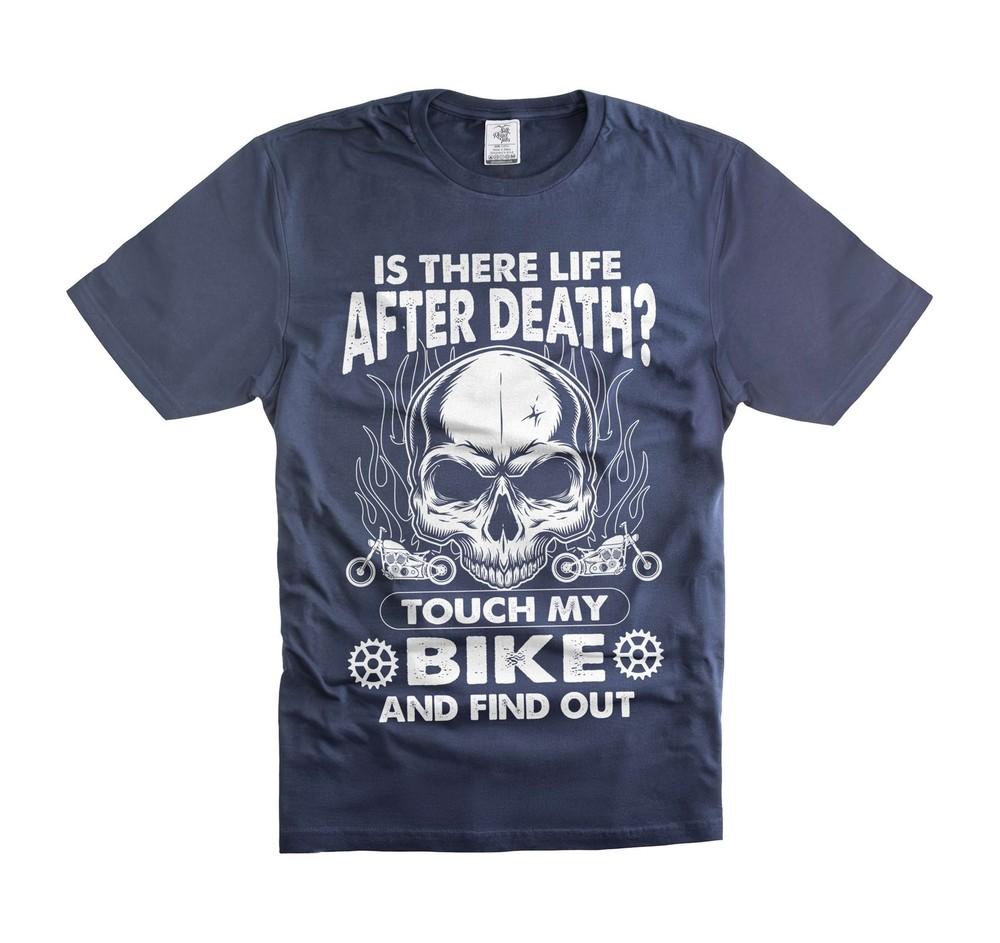 

Touch My Bike And Find Out T-Shirt men s funny bike shirts for him men Unisex T-Shirt XXXXL