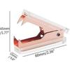 Office Stapler Staples Remover Set, Clear Acrylic Rose Gold Tone Desk Executive Manual Staplers (clear Rose Gold)_m24