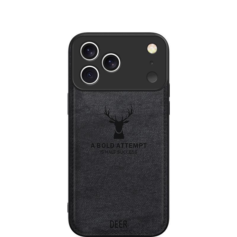 iPhone 17 Pro Max Elk Cloth Texture Drop-Proof Protective Case