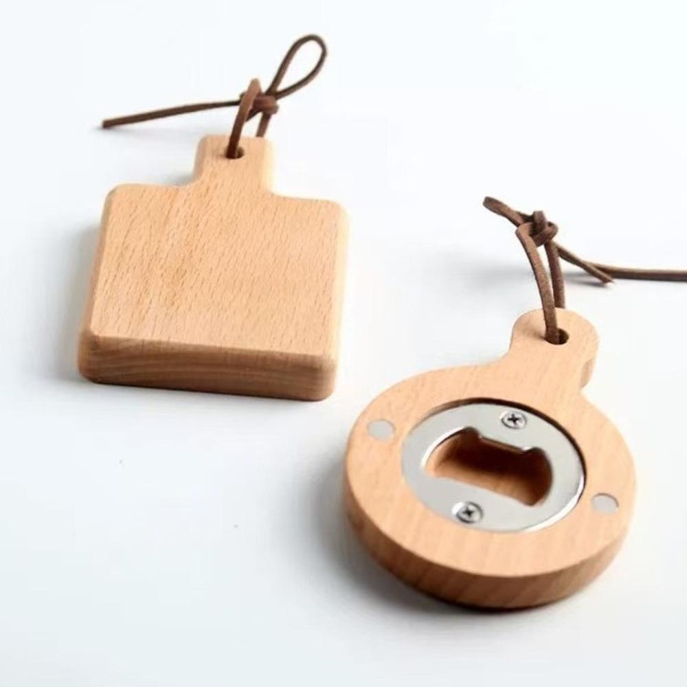 Magnetic Bottle Openers Square Round Beer Bottle Opener Portable Beer Opener for Home Kitchen Bar