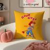 Horror creepy GGood GGuys Cushion Cover Pillowcase Short Plush Invisible zipper Room Sofa Cushion Cover
