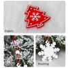 12 Pcs Christmas Wooden Pendant Decoration Holiday Elk Snowflake Star Chrimbo Tree Hanging Ornaments Home DIY Decors