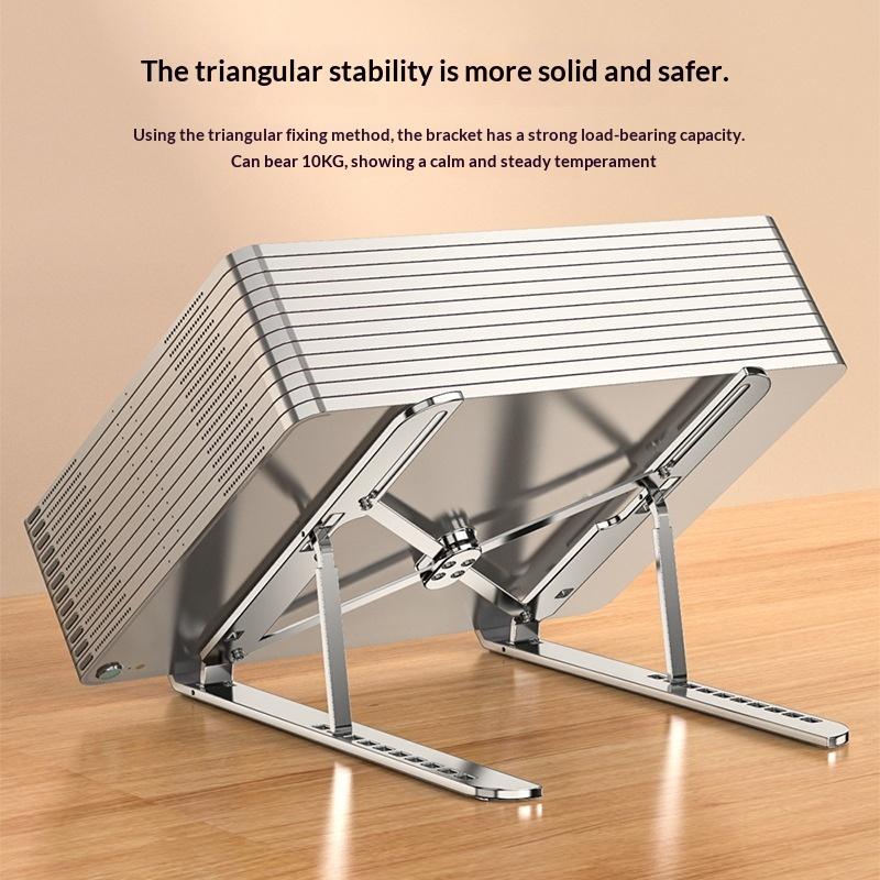 Aluminiumlegierung Laptop Ständer Verstellbar Faltbar Tragbar Für Notebook Computer Halterung Anhebbar Kühl Halter Rutschfest