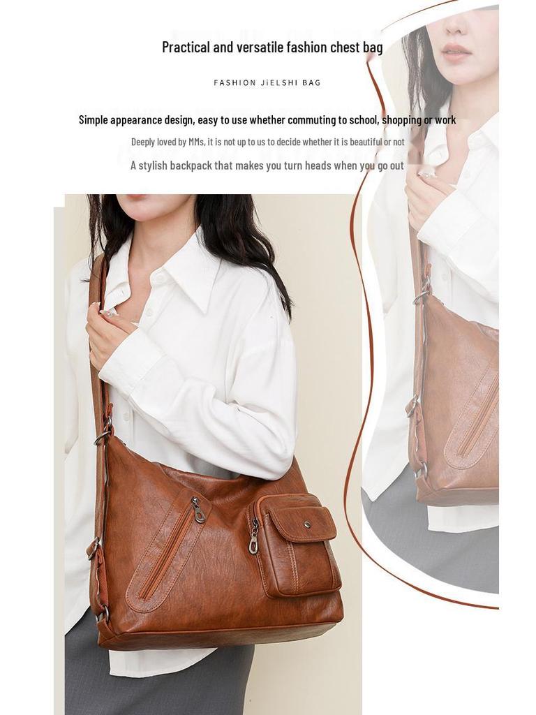 Women's Large Capacity Trendy 2025 Tote Crossbody Backpack