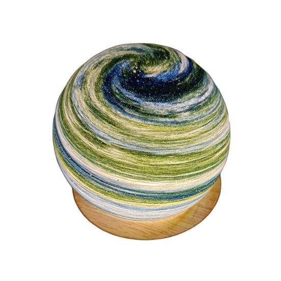 Bedside Lamp Romantic Planet Design Eye-catching Light Soft Stunning Visual Effect Highly Translucent Glass Cover