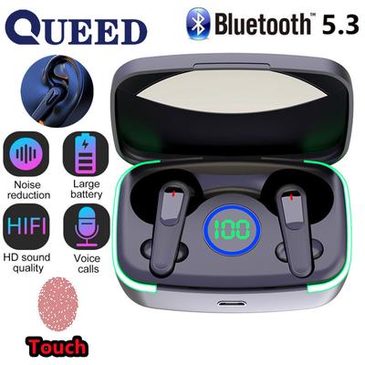 Bluetooth Headset Wireless In-ear with Power Bank TWS Stereo HD Digital Display 5.3