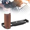 Handgrip Camera L Bracket Fit for   X E5 Camera Wooden Handle Aluminum Alloy Handgrip Quick Release L Plate