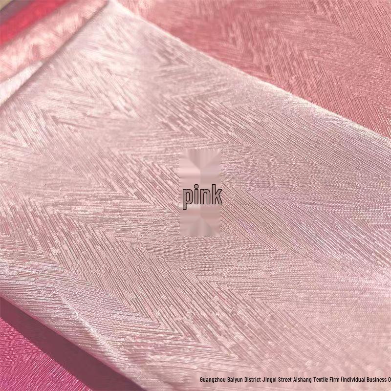 Herringbone Solid Color Twill Jacquard Fabric for Hanfu and Cheongsam Skirts