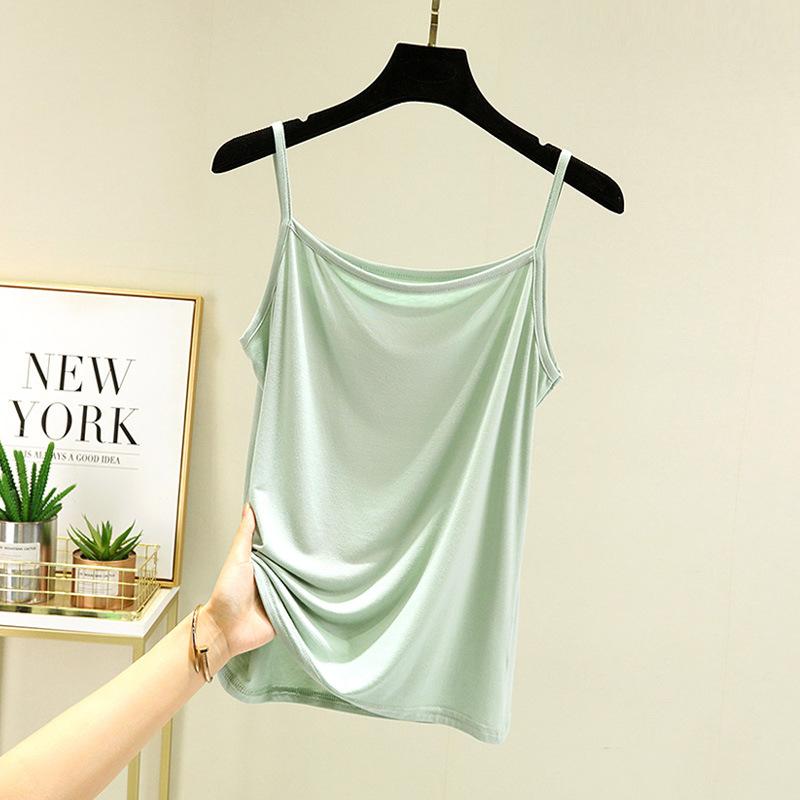 Modal sling vest women's summer thin inner sleeveless base large size loose fat mm outer wear thin top