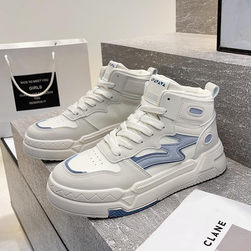 

High-top shoes children s autumn casual sports shoes 2025 new women s shoes versatile student sports shoes ins trendy board shoes 40