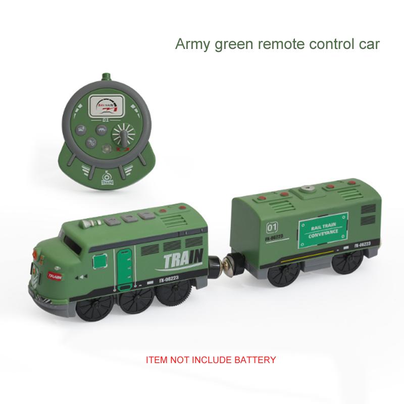 

New Electric Train Set Wooden Track Toys Magnetic Train Toys Compatible With All Brand Wooden Railways Gift for Boys and Girls