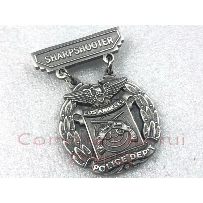 Бронзовая медаль за стрельбу Департамента полиции Лос-Анджелеса, Медаль, Квалификационная медаль, Медаль стрелка