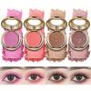 Single Color Flowing Golden Three Dimensional Pearlescent Eyeshadow Fine Sparkling Pumpkin Color, Matte Sparkling Powder, Earth Tone Eyeshadow Palette