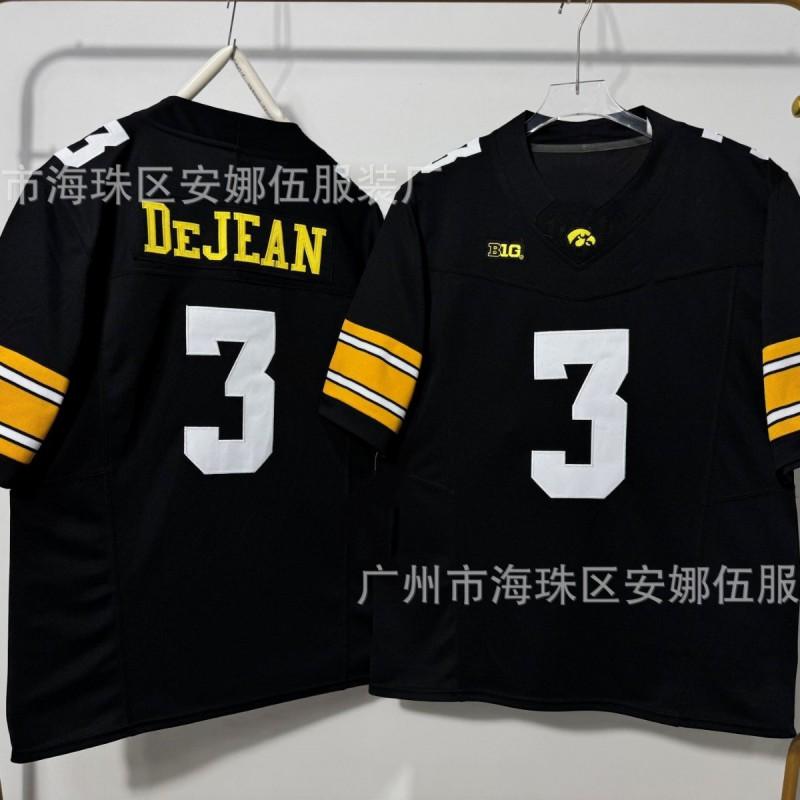 2026 Iowa Hawkeyes 3 Embroidered Football Jersey Team Sports Uniform Men Women