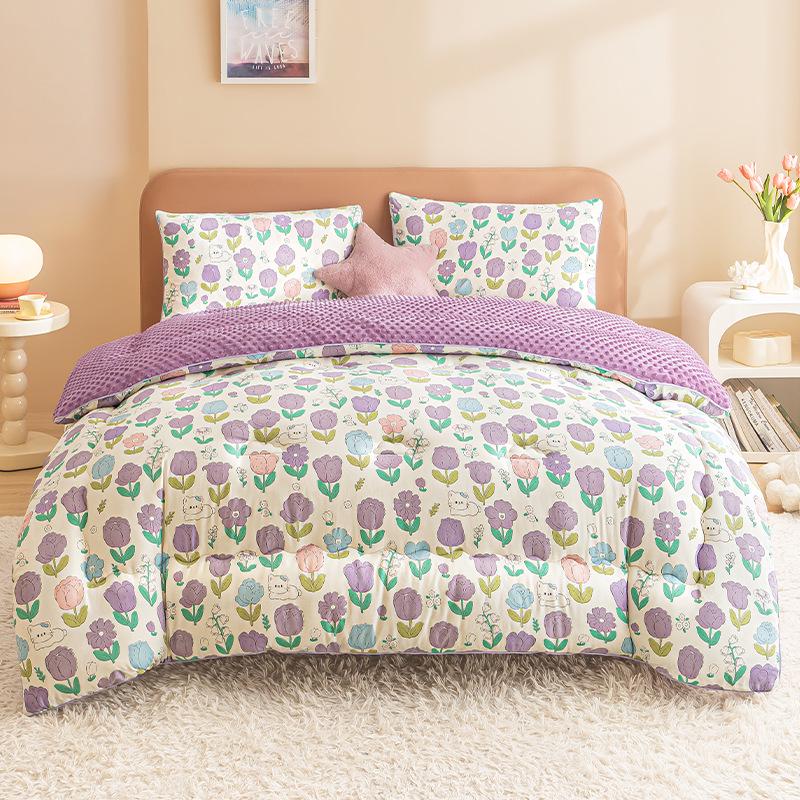 

Одеяло из соевого волокна Doudou 2024: Универсальный, Утолщенный Флис для Зимы, Весны, Осени – Идеально для Детского Постельного Белья 110x150cm Summer Quilt