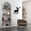 Metal Deer Cabin Decor - Gift for Deer Hunters. Outdoor & Room Wall Decor. Classic Silhouette Metal Artwork.