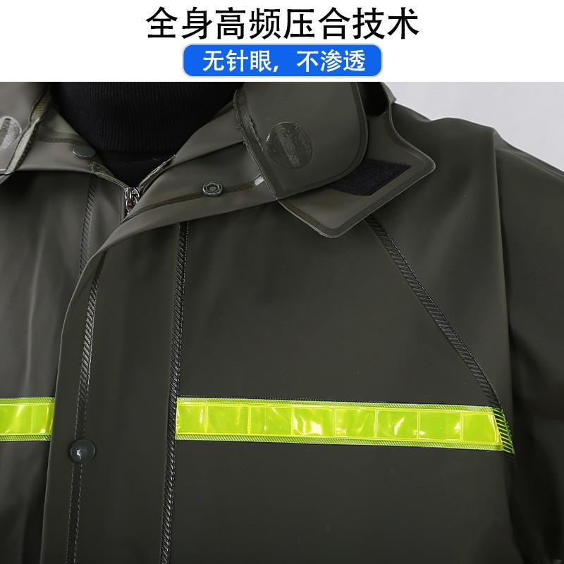 Knitted fabric split raincoat raincoat rain pants set whole body rainstorm prevention men and women motorcycle electric vehicle takeaway reflective