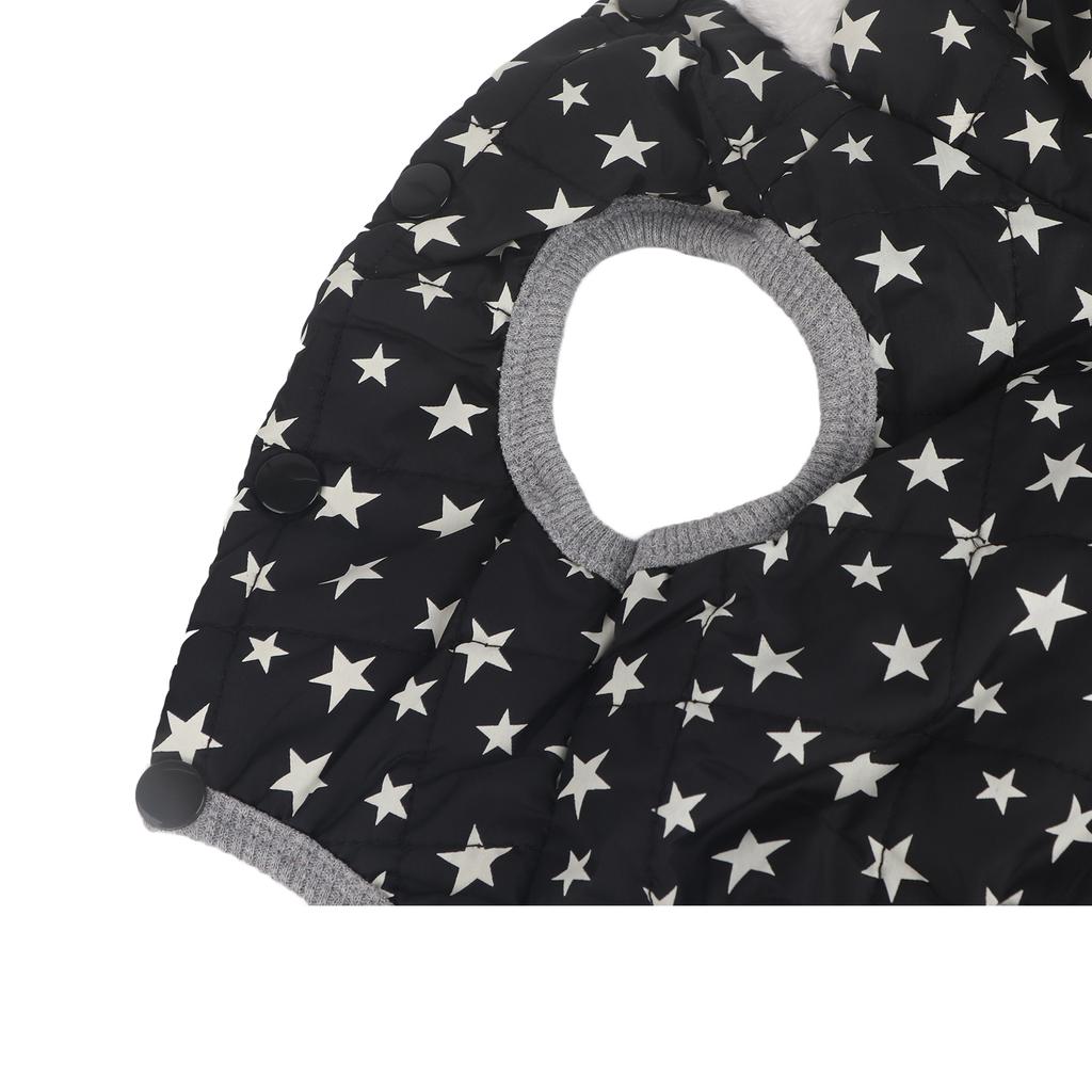 Pies Płaszcz Zimowy Pogrubiony Ciepły Miękki Przyjazny dla Skóry z Kapturem Kamizelka Kurtka dla Małego Średniego Zwierzaka