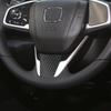 For Honda Civic X 10th GEN 2016 2017 2018 2019 2020 2025 Steering Wheel Panel Sticker Cover Trim Car Interior Accessories