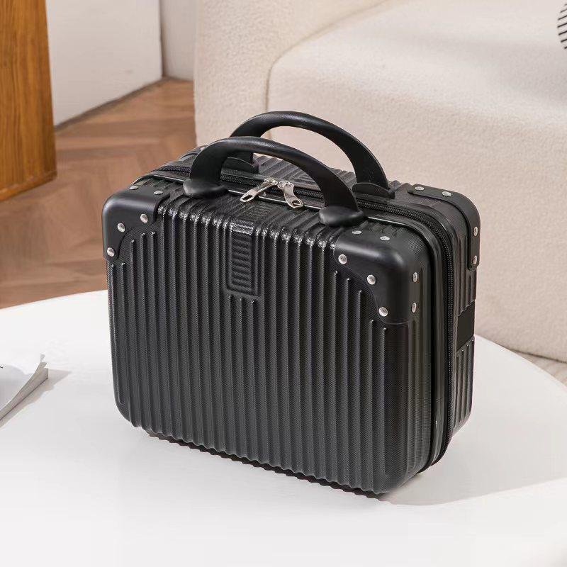 14" Retro Makeup Case - Mini Suitcase Handbag Storage Bag for Travel
