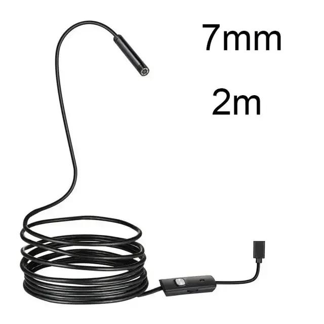 New 8mm Endoscope Camera - 1080P HD USB Borescope with 8 LED & 1/2/5M Flexible Waterproof Cable for Android PC