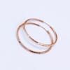 585 lila vergoldete 14K Roségold Creolen für Damen Mode Klassisch Übertrieben Glamour Abend Schmuck Zubehör
