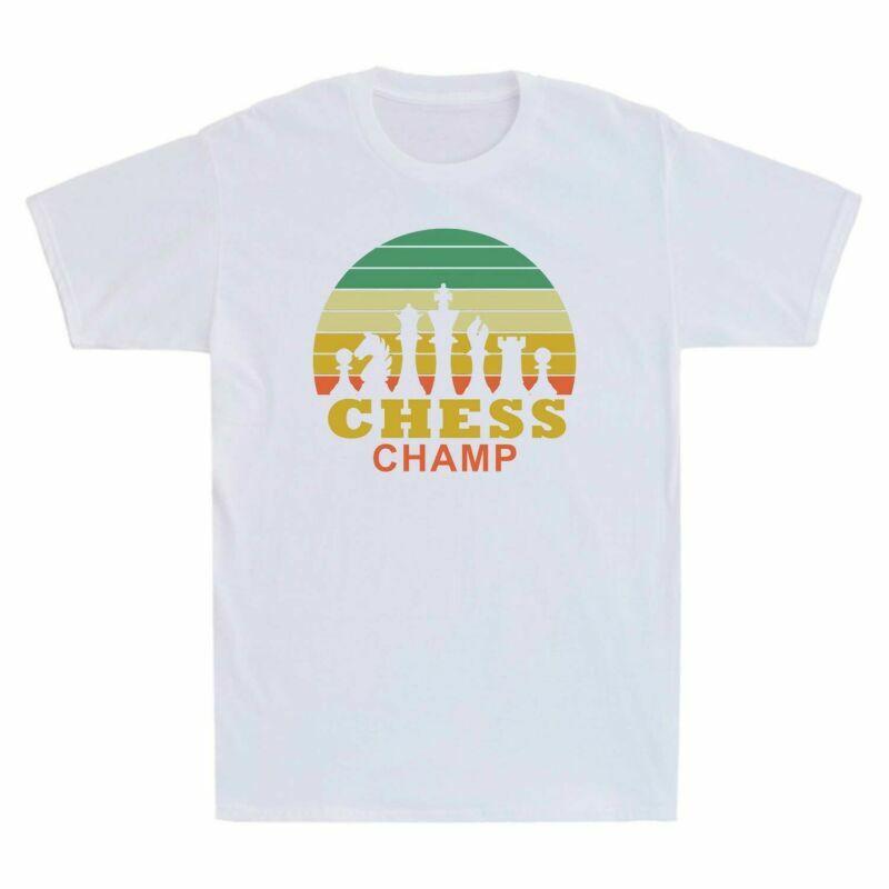 Players Design Champ Retro Tee Chess Style Chess Vintage Tshirt For Unisexs