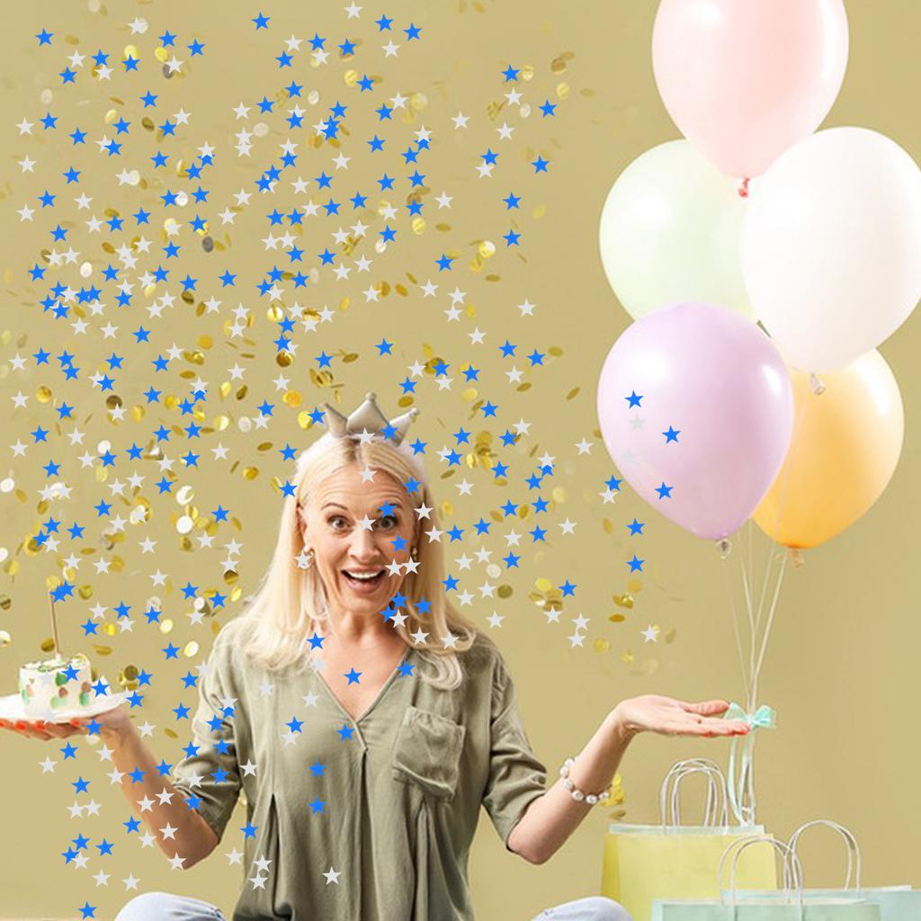 2000pcs 10Mm Pentagram Shape Confetti Eco-Friendly Shiny Mini Decor For Party Birthday Wedding Festival Table Scatter Pentagram