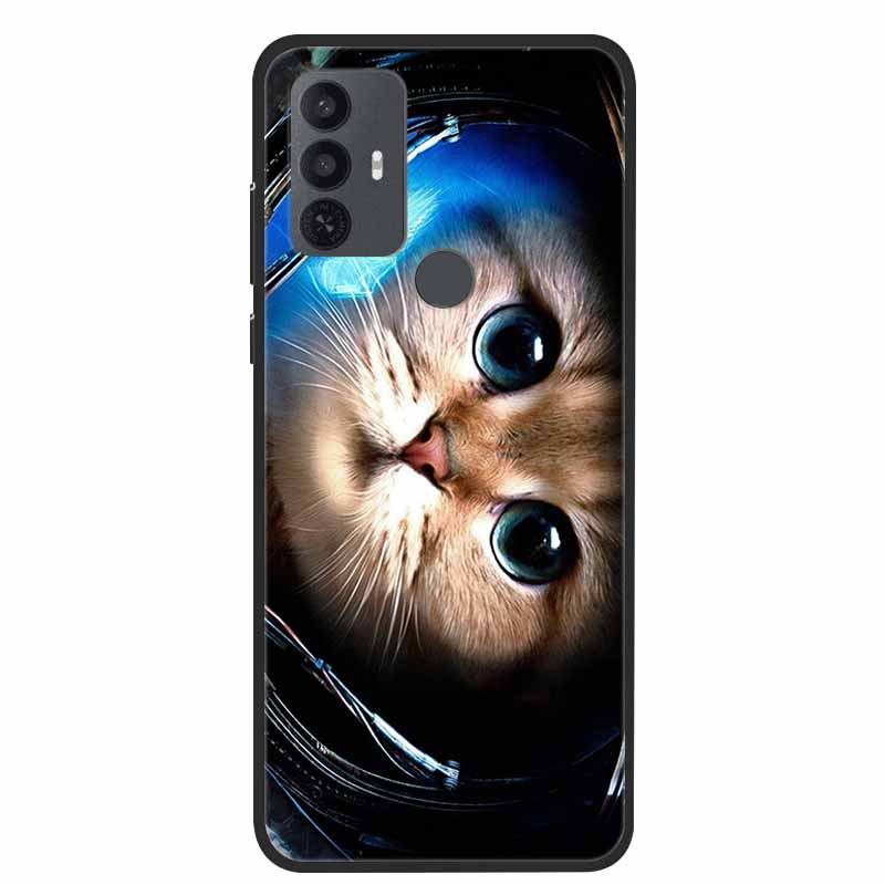 For TCL 30 SE Case Luxury Soft Silicone Protective Animals Phone Cover for TCL 305 306 Case 30SE TPU Funda for TCL30SE Cartoon
