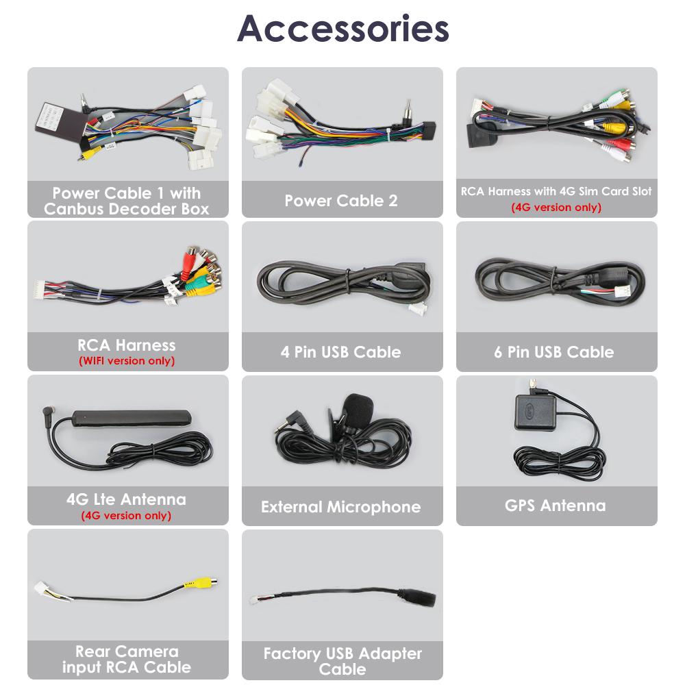 Hizpo 9 Inch Head Unit 2Din Car Android Radio Multimedia Player for Toyota Tundra Sequoia 2 Din Autoradio Video GPS Navi WiFi Carplay 4G DSP DVR Cam